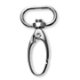 Haken Oval silber