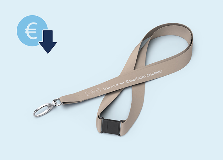 Lanyard mit Sicherheitsverschluss aus Polyester | 4/4 | 20 mm