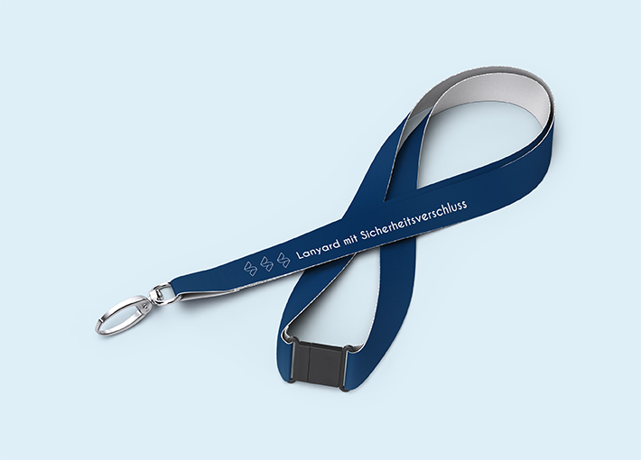 Lanyard mit Sicherheitsverschluss aus Satin | 4/0 | 15 mm