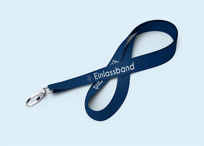 Lanyard Standard aus SEAQUAL® YARN | 4/4 | 15 mm