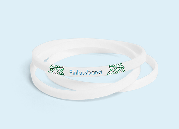 Silikonarmband 2C geprägt