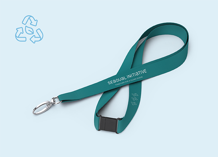 Lanyard mit Sicherheitsverschluss aus SEAQUAL® YARN | 4/4 | 15 mm