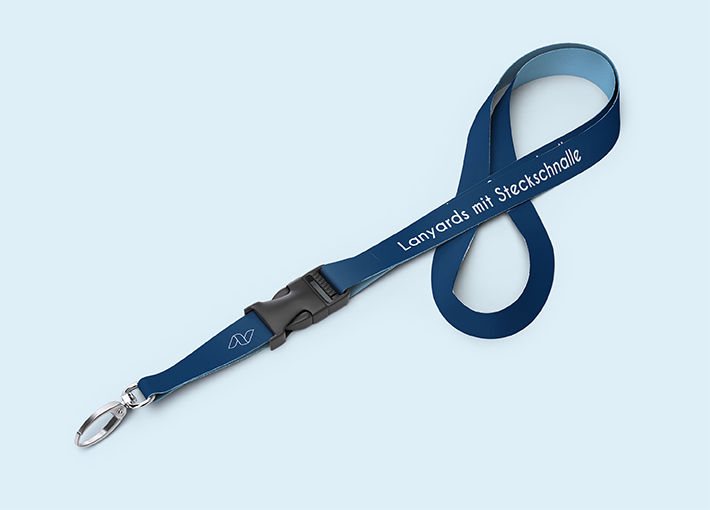 Lanyard mit Steckschnalle aus Satin | 4/4 | 25 mm