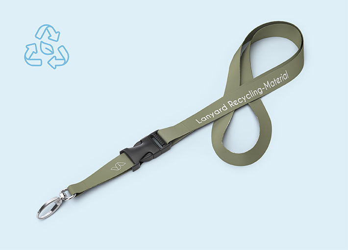 Lanyard mit Steckschnalle aus Recycling-Material | 4/4 | 20 mm