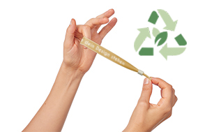 Bedruckte Einlassbänder aus Recyclingmaterial