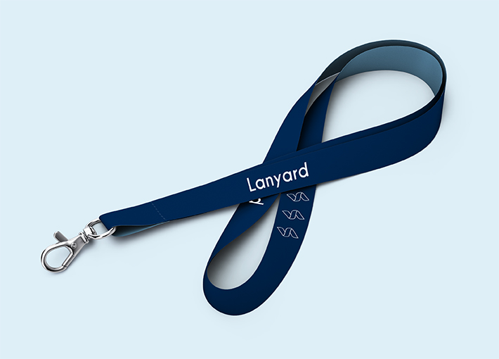 Lanyard Standard aus Satin | 4/4 | 10 mm