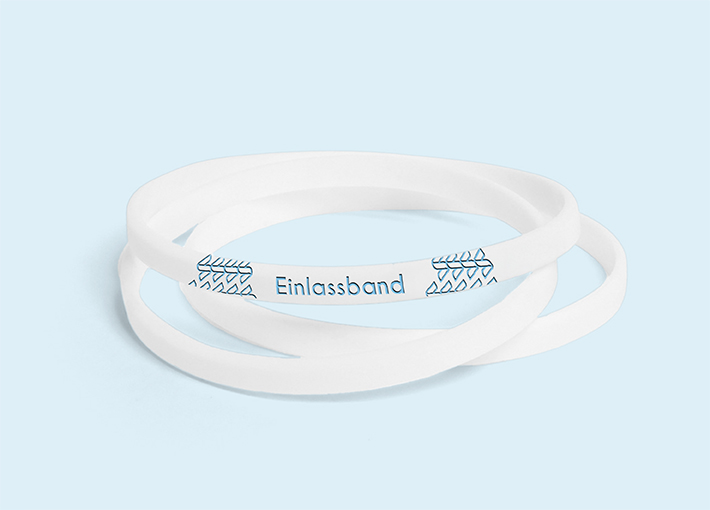 Silikonarmband 1C geprägt (Kindergröße)