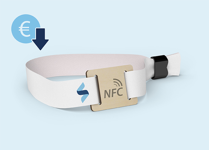 Einlassbänder aus Stoff (NFC-Holz eckig) nicht eingefädelt 