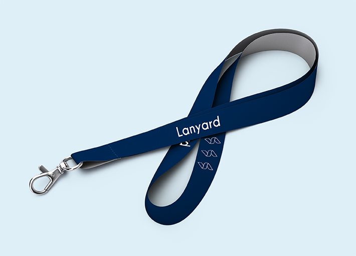 Lanyard Standard aus Satin | 4/0 | 20 mm