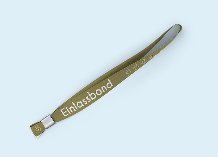 Gewebte Einlassbänder aus Stoff Lurex Glitzergarn (17cm)