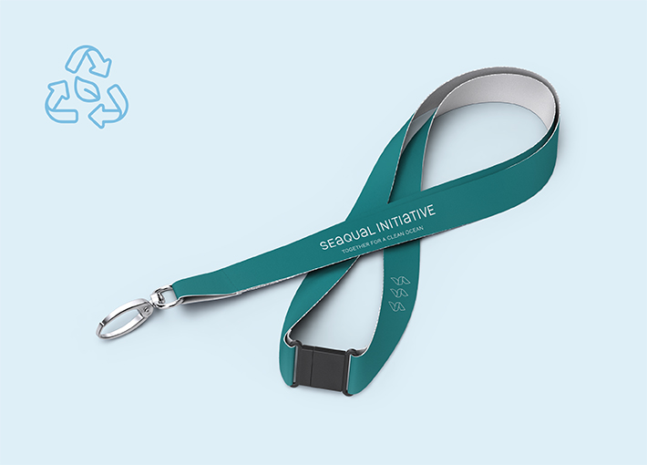 Lanyard mit Sicherheitsverschluss aus SEAQUAL® YARN | 4/0 | 20 mm
