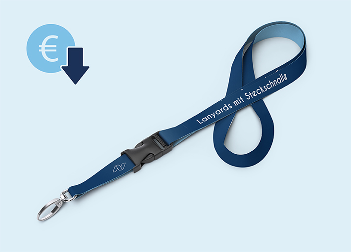 Lanyard mit Steckschnalle aus Polyester | 4/4 | 20 mm