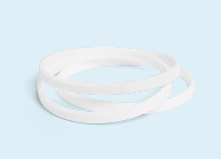 Silikonarmband schmal blanko