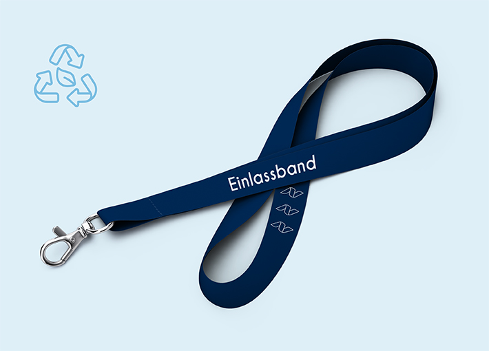 Lanyard Standard aus Recycling-Material | 4/4 | 15 mm