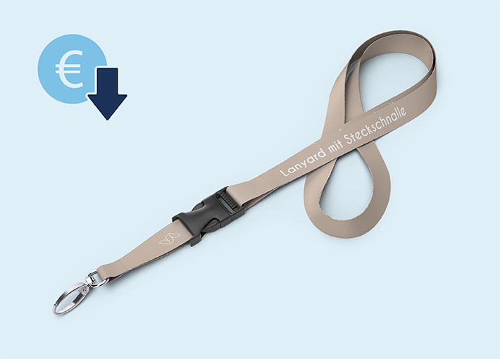 Lanyard mit Steckschnalle aus Polyester | 4/4 | 20 mm