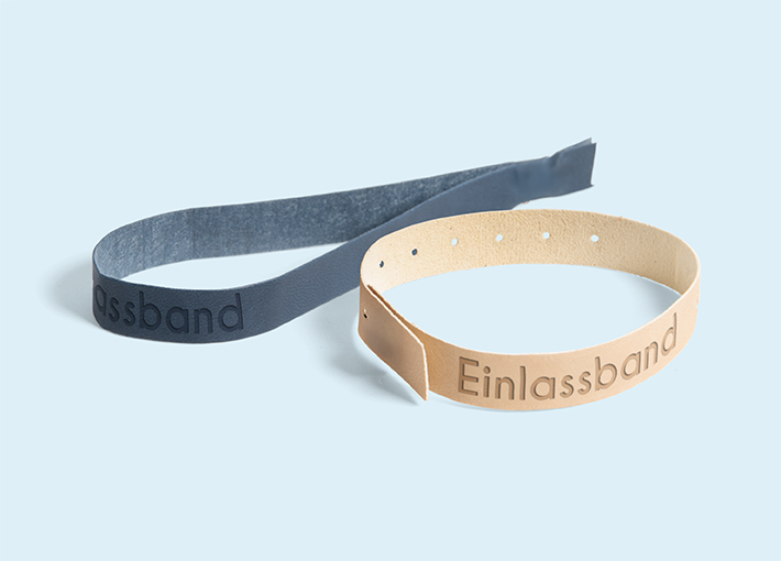 Kunstlederarmband geprägt ohne Verschluss