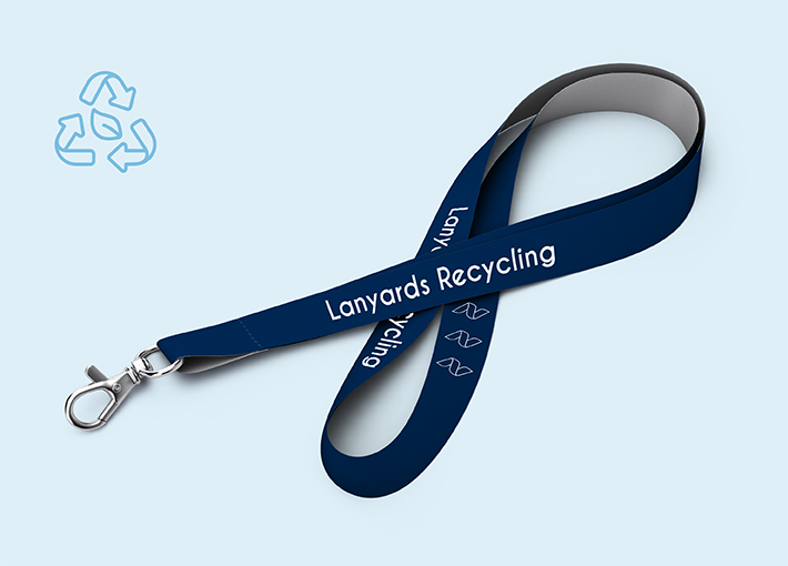 Lanyard Standard aus Recycling-Material | 4/0 | 15 mm