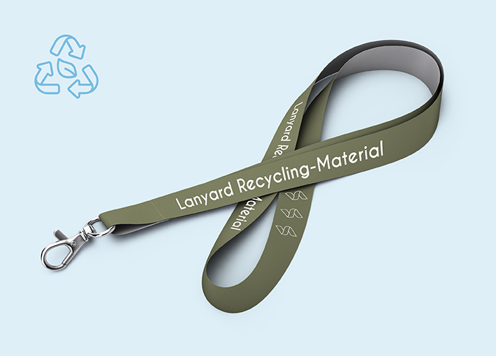 Lanyard Standard aus Recycling-Material | 4/0 | 20 mm