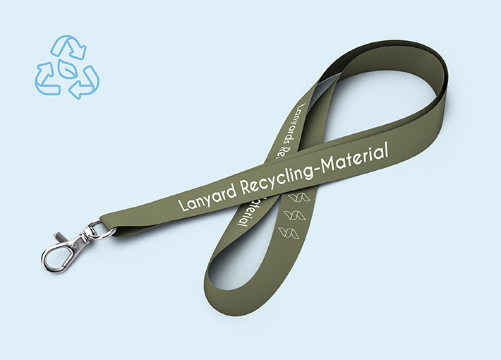 Lanyard Standard aus Recycling-Material | 4/4 | 20 mm