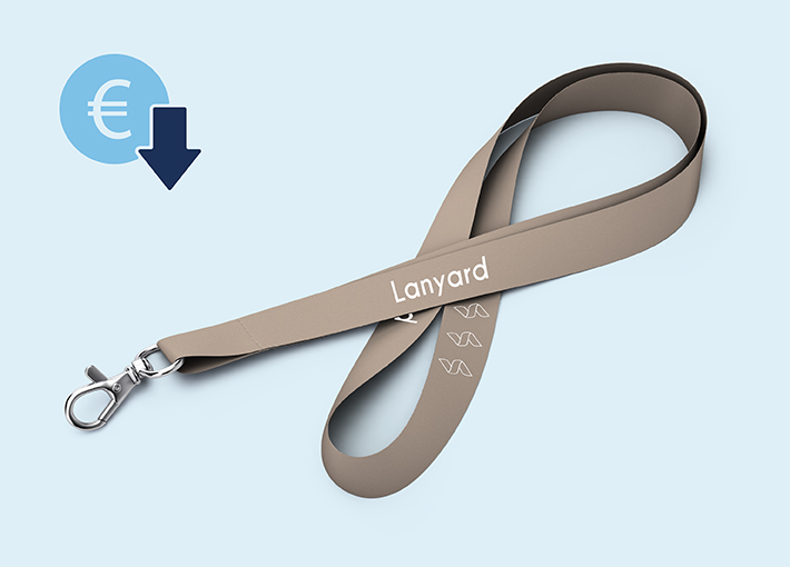 Lanyard Standard aus Polyester | 4/4 | 20 mm