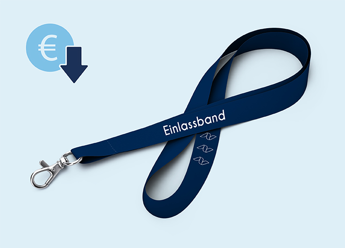 Lanyard Standard aus Polyester | 4/4 | 20 mm