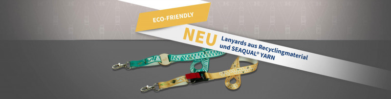 Lanyards aus Recyclingmaterial