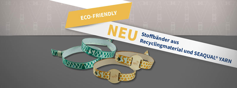 Einlassbänder aus Recyclingmaterial