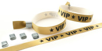 Stoff bedruckt vorgefertigt (10er Pack) Nein VIP Band Gold ALU ALU