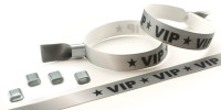 Stoff bedruckt vorgefertigt (10er Pack) Nein VIP Band Silber ALU ALU