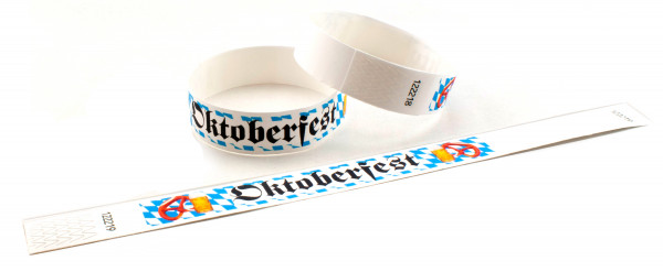 Wristbands made of Tyvek® prefabricated 4C (pack of 10)