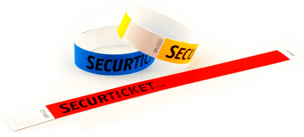 Wristbands made of Tyvek® printed 1C 19mm (pack of 10)
