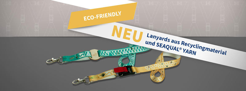 Lanyards aus Recyclingmaterial